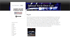 Desktop Screenshot of designyourowncar.net