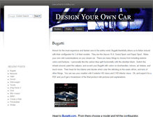 Tablet Screenshot of designyourowncar.net